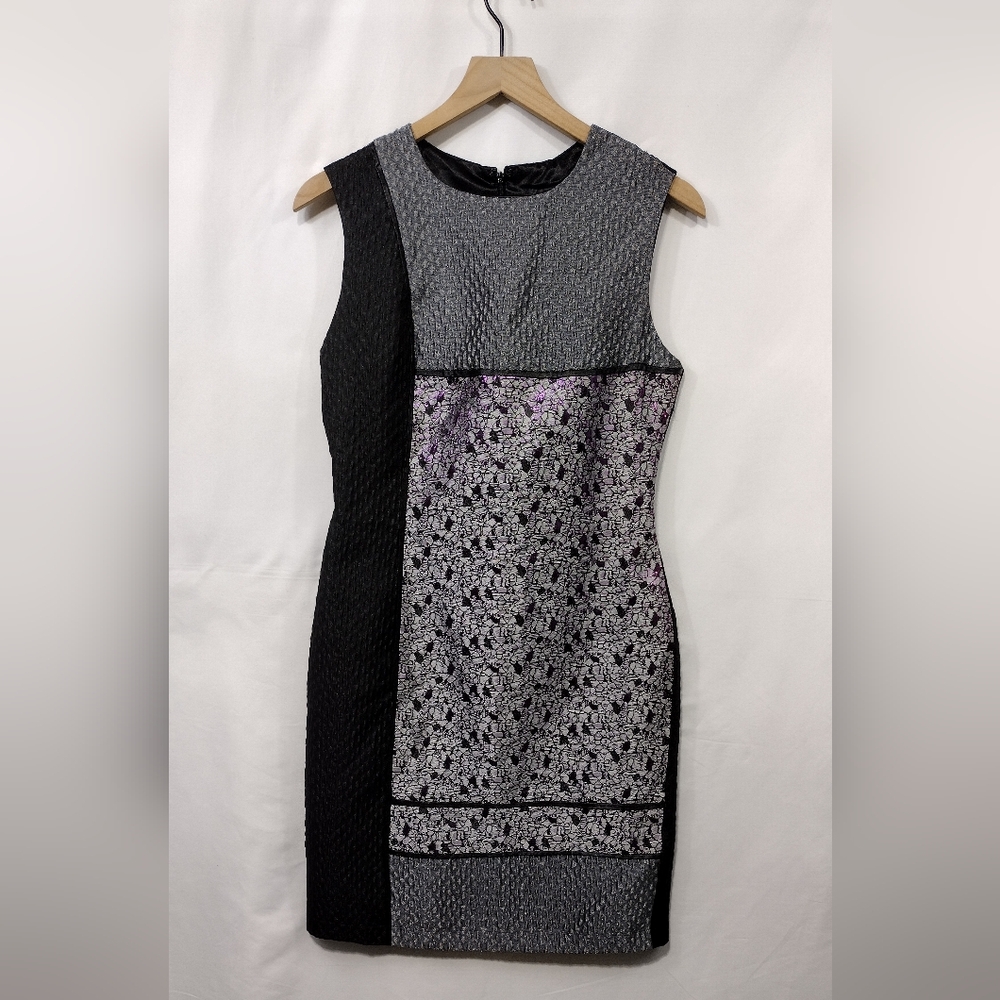 Aftershock London Patchwork Sleeveless Bodycon Dress Women's S Multicolor Event